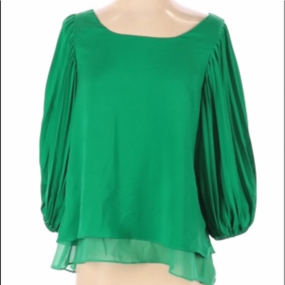 Gracia Tops - Gracia Emerald Green Top layered Asymmetrical S